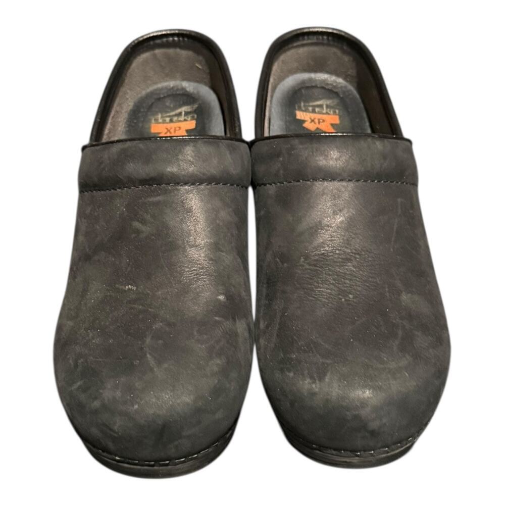 Dansko XP Women’s Professional Black Leather Clogs Career Shoes Size 39 US 8 - Picture 4 of 9